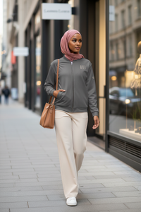 Grey Spoken Energy™ Bomber Jacket