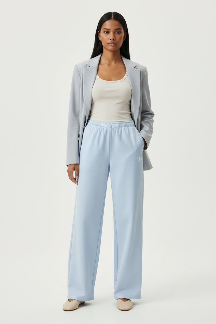 LEM Blue Mist Wide Leg Pants - Modestly Vogue 