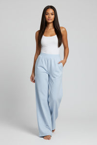 LEM Blue Mist Wide Leg Pants - Modestly Vogue 