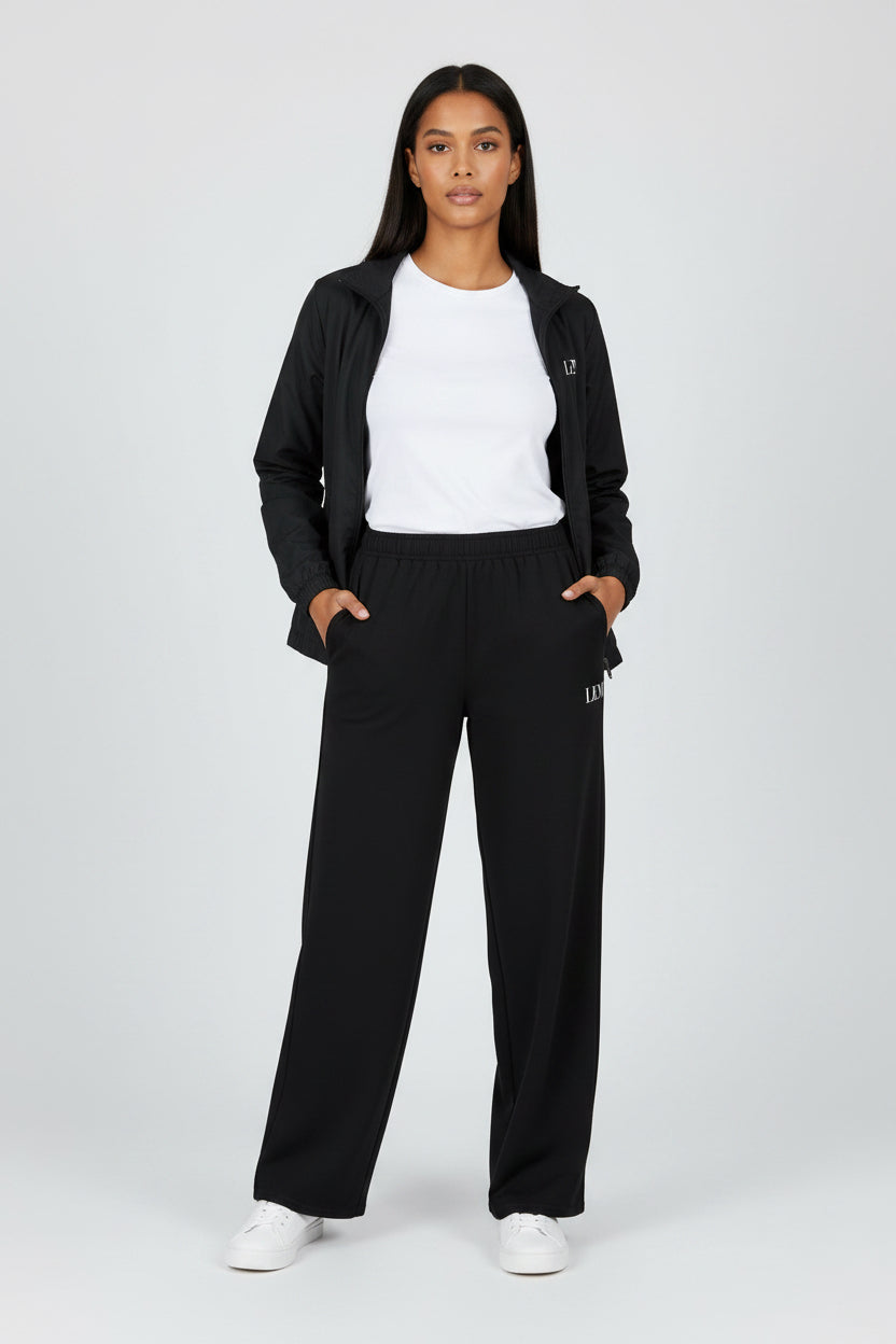 LEM Black Wide Leg Pants - Modestly Vogue 