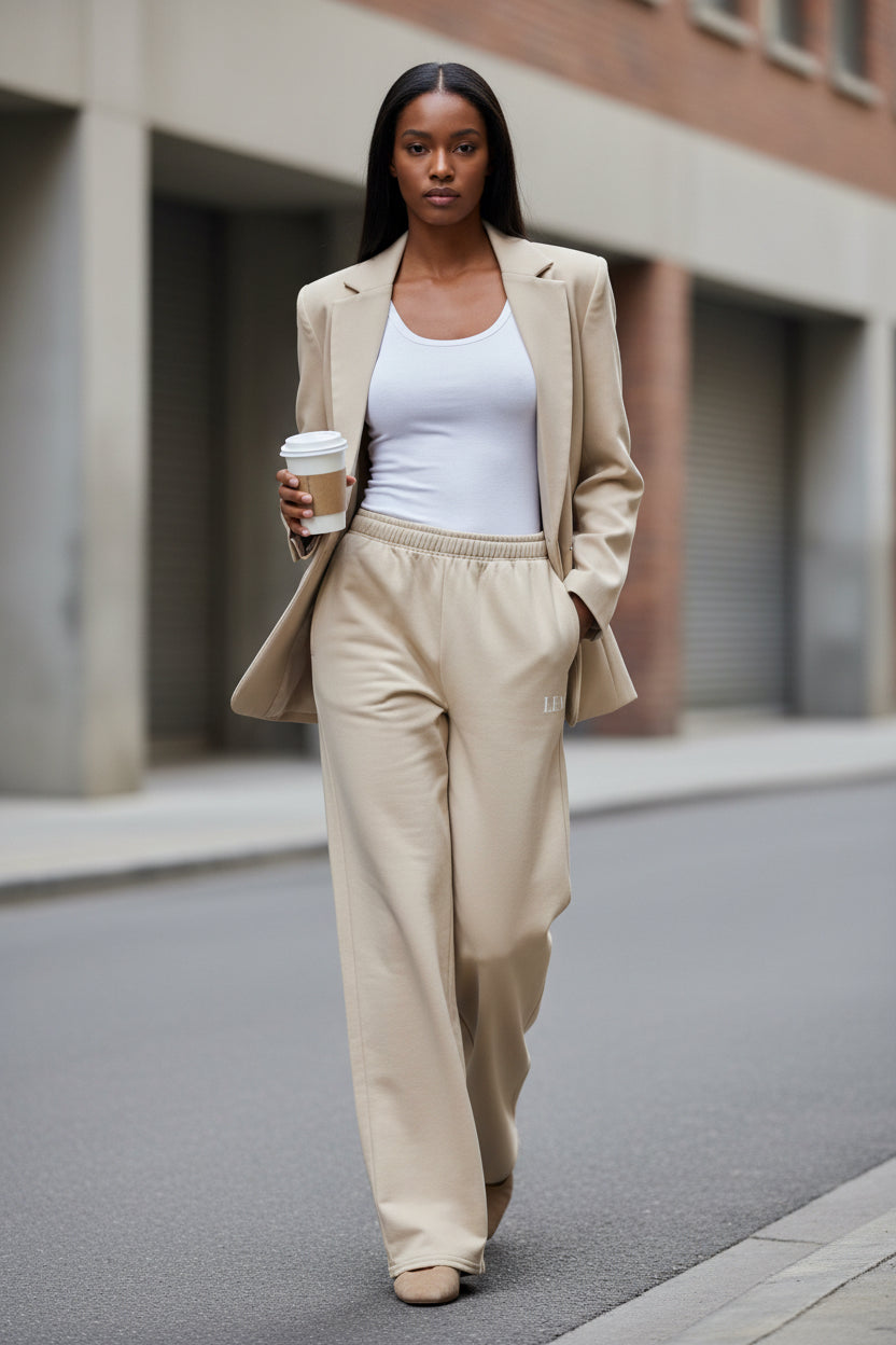 LEM Sand Wide Leg Pants - Modestly Vogue 