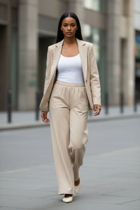 LEM Sand Wide Leg Pants - Modestly Vogue 