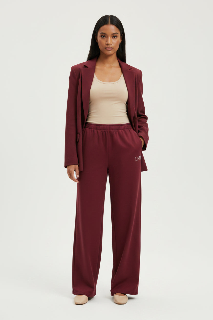 LEM Bordeaux Wide Leg Pants - Modestly Vogue 