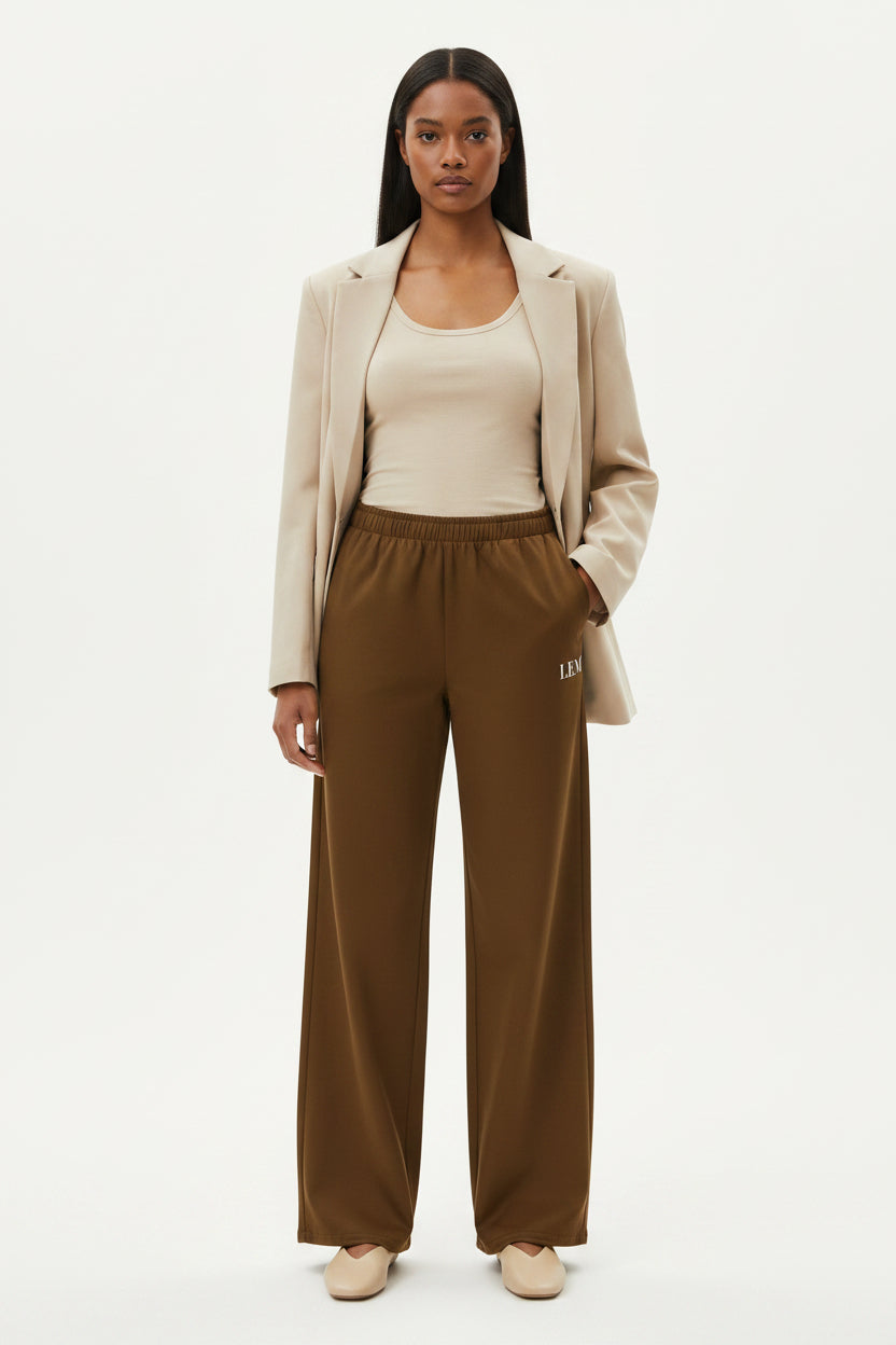 LEM Espresso Wide Leg Pants - Modestly Vogue 