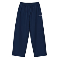 LEM Midnight Navy Wide Leg Pants - Modestly Vogue 