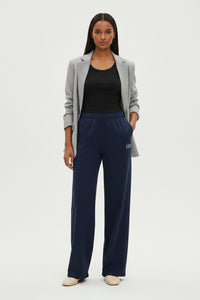 LEM Midnight Navy Wide Leg Pants - Modestly Vogue 