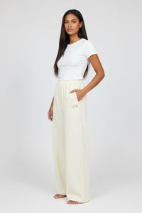 LEM Cream Wide Leg Pants - Modestly Vogue 