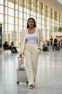 LEM Cream Wide Leg Pants