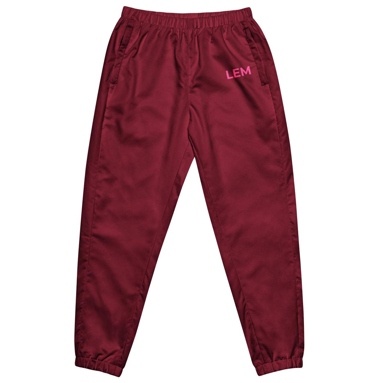 Burgundy LEM Track Pants - Modestly Vogue 