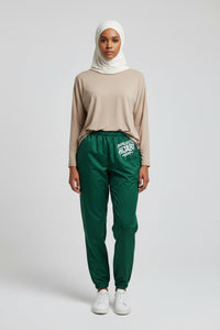 Olive Green Unapologetic Hijabi track pants - Modestly Vogue 