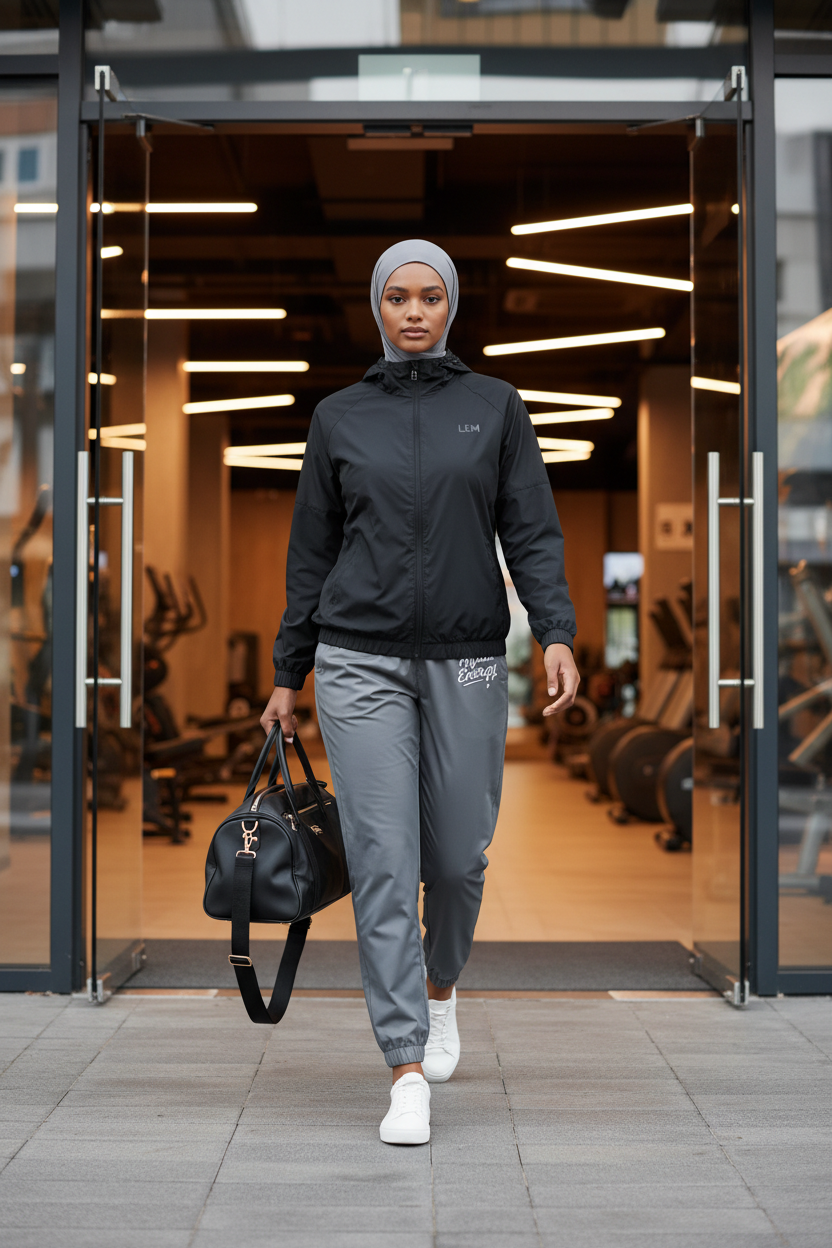 Grey Hijabi Energy Track pants
