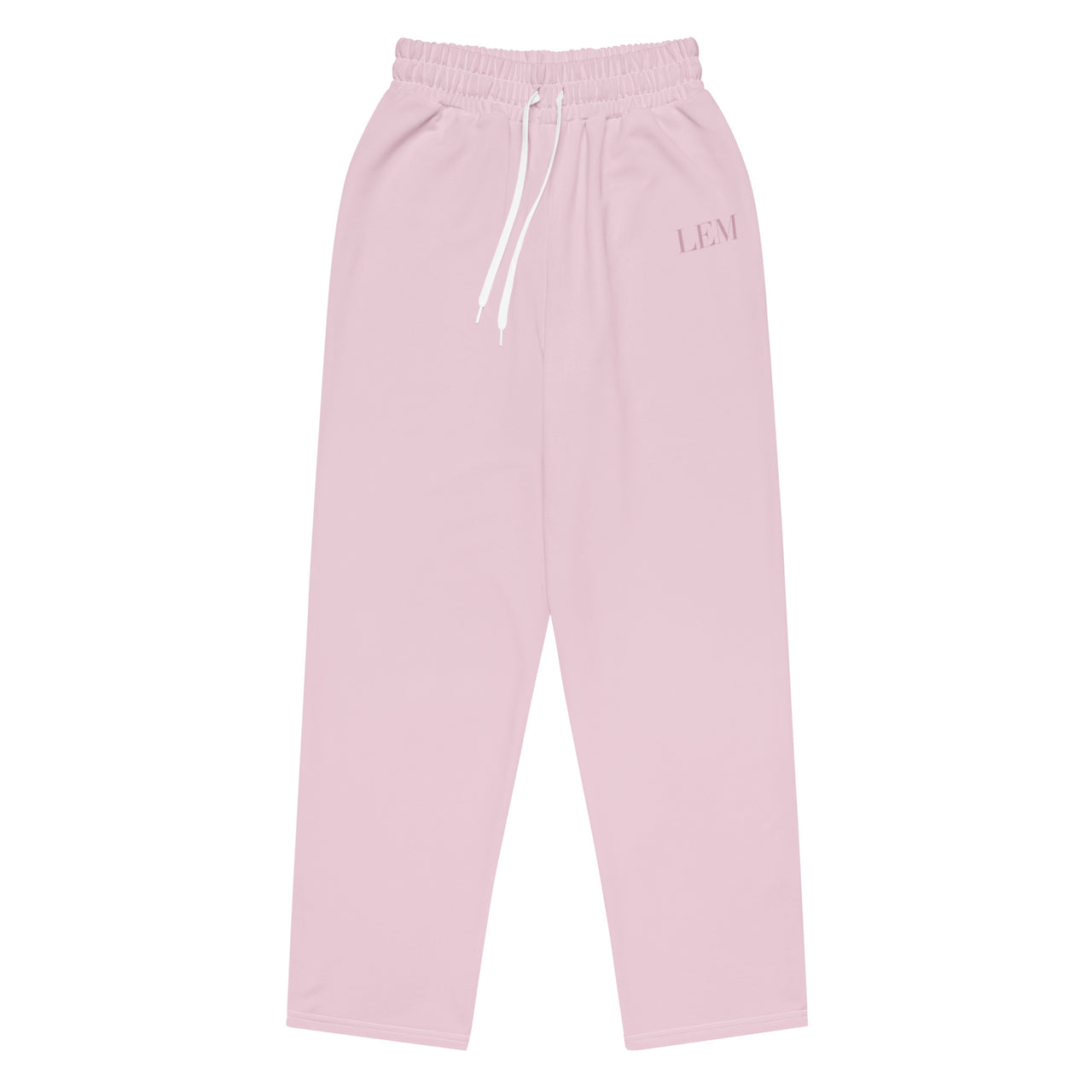 LEM Prescence Pink Lace Wide-leg joggers - Modestly Vogue 