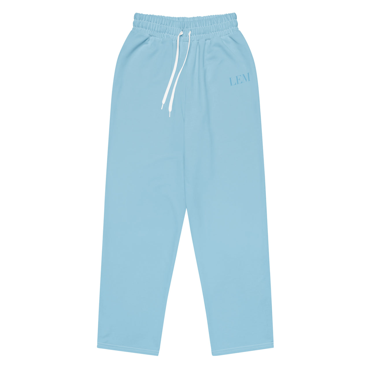 LEM Presence Blue Mist Wide-leg joggers - Modestly Vogue 
