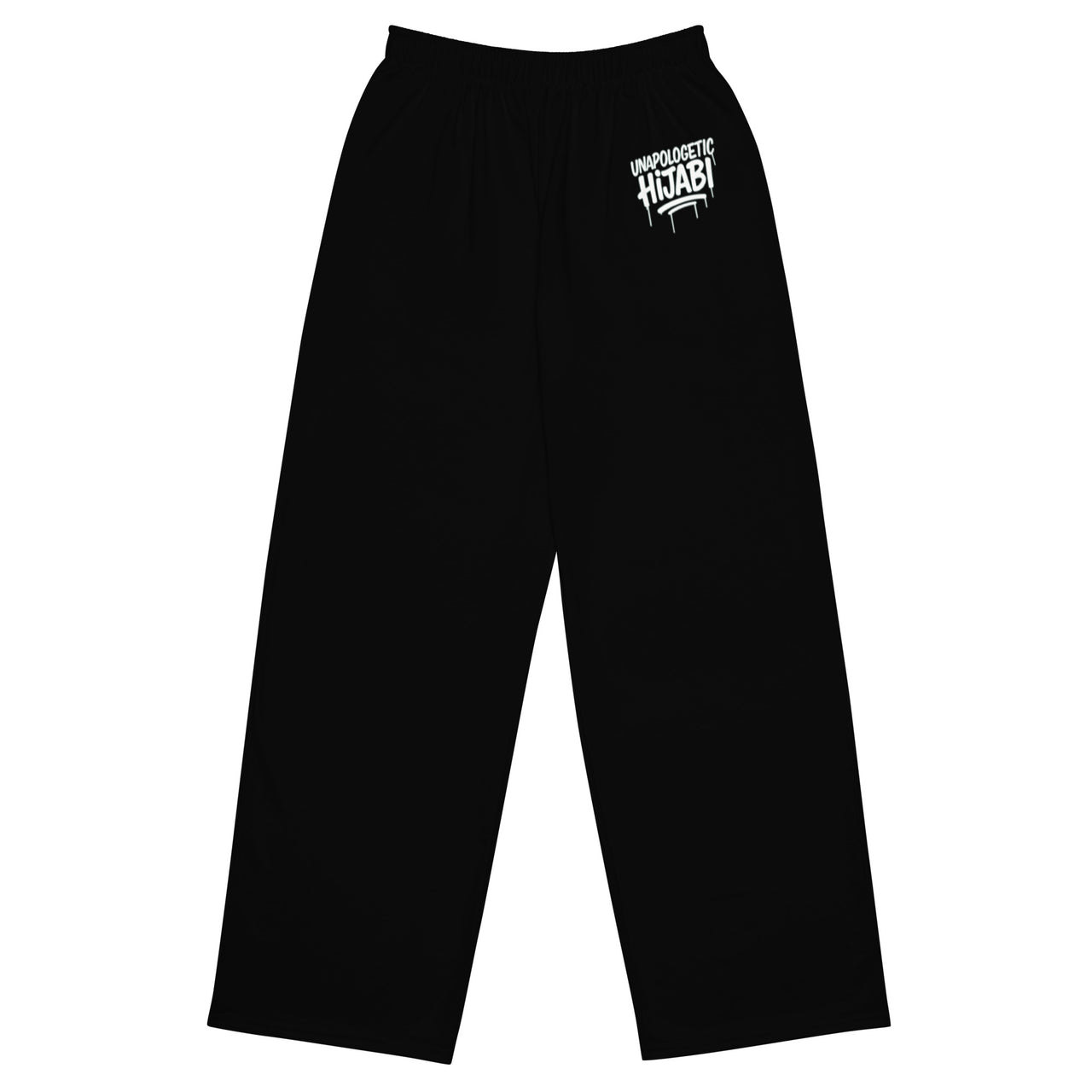 Black Unapologetic Hijabi wide-leg pants - Modestly Vogue 
