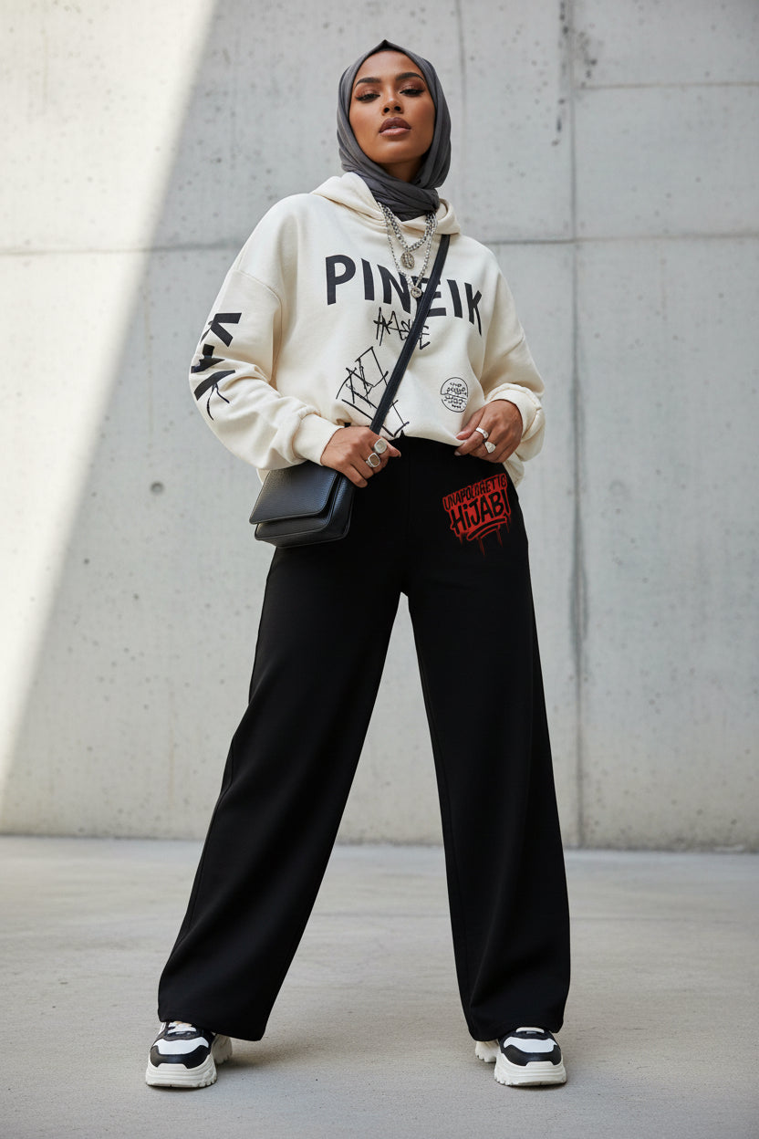 Limited Edition Unapologetic Hijabi wide-leg pants - Modestly Vogue 