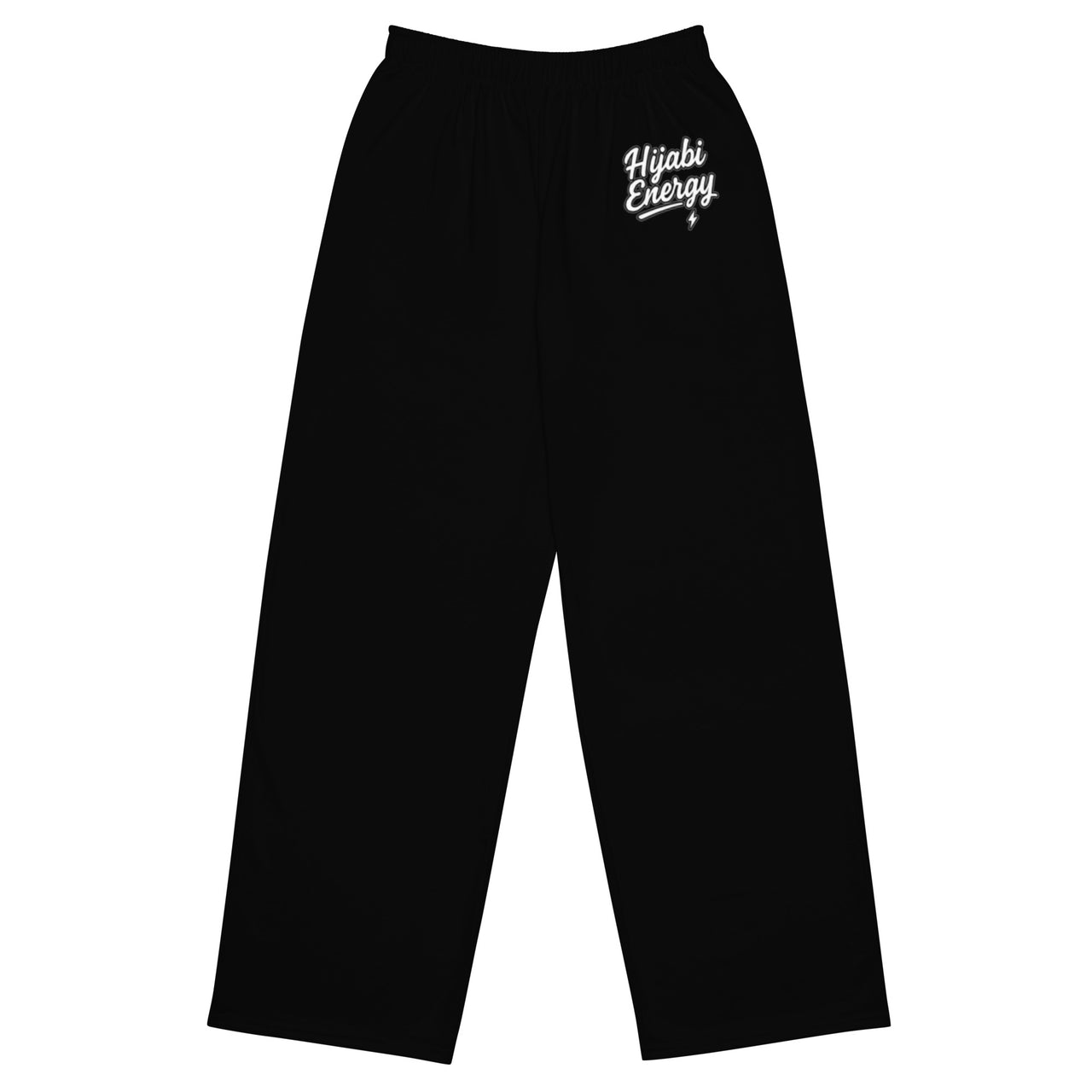 Black Hijabi Energy wide-leg pants Joggers - Modestly Vogue 