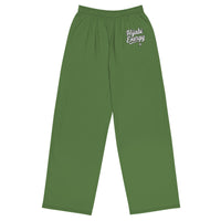 Olive Hijabi Energy  wide-leg pants - Modestly Vogue 