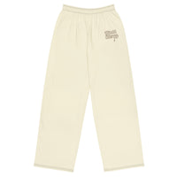 Cream Spoken Energy™ wide-leg pants - Modestly Vogue 
