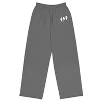 Grey Quiet Energy™  wide-leg pants - Modestly Vogue 