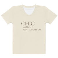 Modest Mindset Chic Crew Neck Tee - Butter Cream - Modestly Vogue 