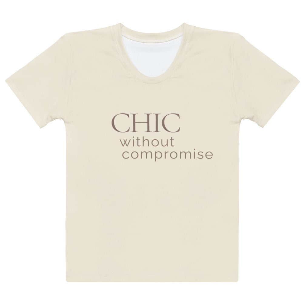 Modest Mindset Chic Crew Neck Tee - Butter Cream - Modestly Vogue 