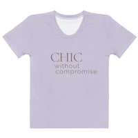Modest Mindset Chic Crew Neck Tee -  Lavender Mist - Modestly Vogue 