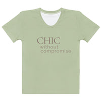 Modest Mindset Chic Crew Neck Tee- Soft Sage - Modestly Vogue 