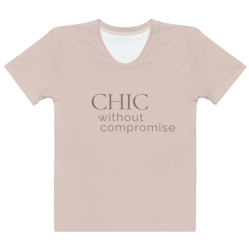 Modest Mindset Chic Crew Neck Tee- Blush Nude - Modestly Vogue 