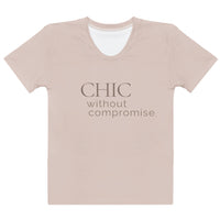 Modest Mindset Chic Crew Neck Tee- Blush Nude - Modestly Vogue 
