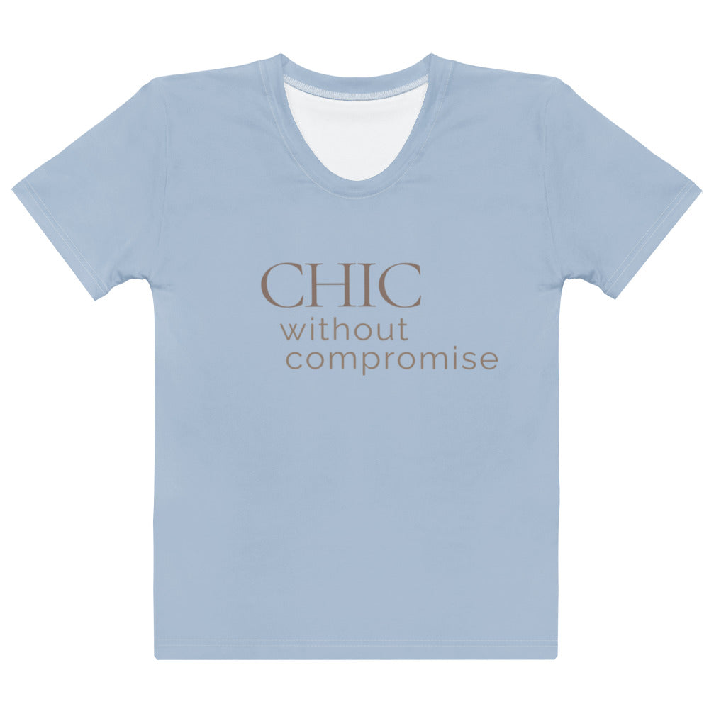 Modest Mindset Crew Neck Tee - Powder Blue - Modestly Vogue 