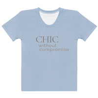 Modest Mindset Crew Neck Tee - Powder Blue - Modestly Vogue 