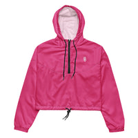 LEM Candy Pink Black String cropped windbreaker - Modestly Vogue 