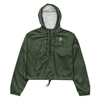 Olive LEM cropped windbreaker Jacket - Modestly Vogue 