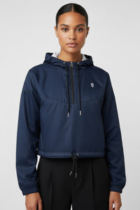 Midnight LEM cropped windbreaker