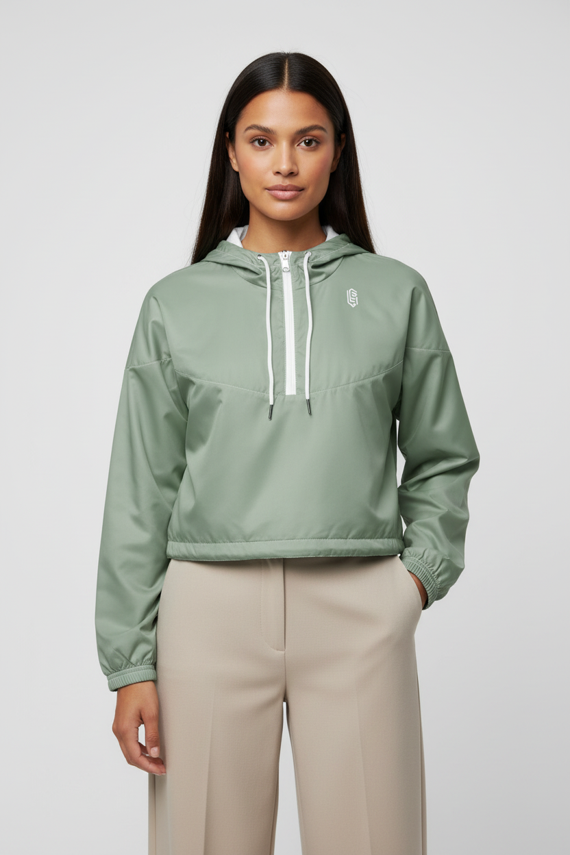 LEM Sage cropped windbreaker - Modestly Vogue 
