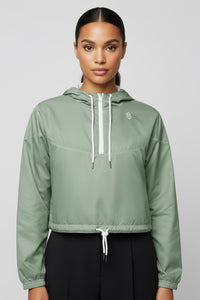 LEM Sage cropped windbreaker