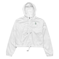 LEM Essential White cropped windbreaker | Sage Logo - Modestly Vogue 