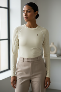 Cream LEM Performance Top - Modestly Vogue 