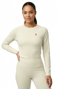 LEM Cream Core Edit Performance Long Sleeve Top