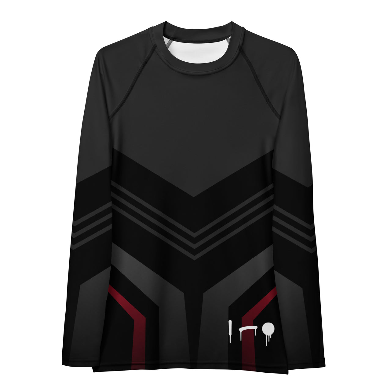 Chevron Print Black Unapologetic Hijabi™ Performance Top - Modestly Vogue 