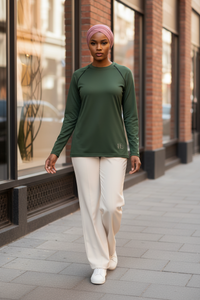 Olive Hijabi Energy Performance Top