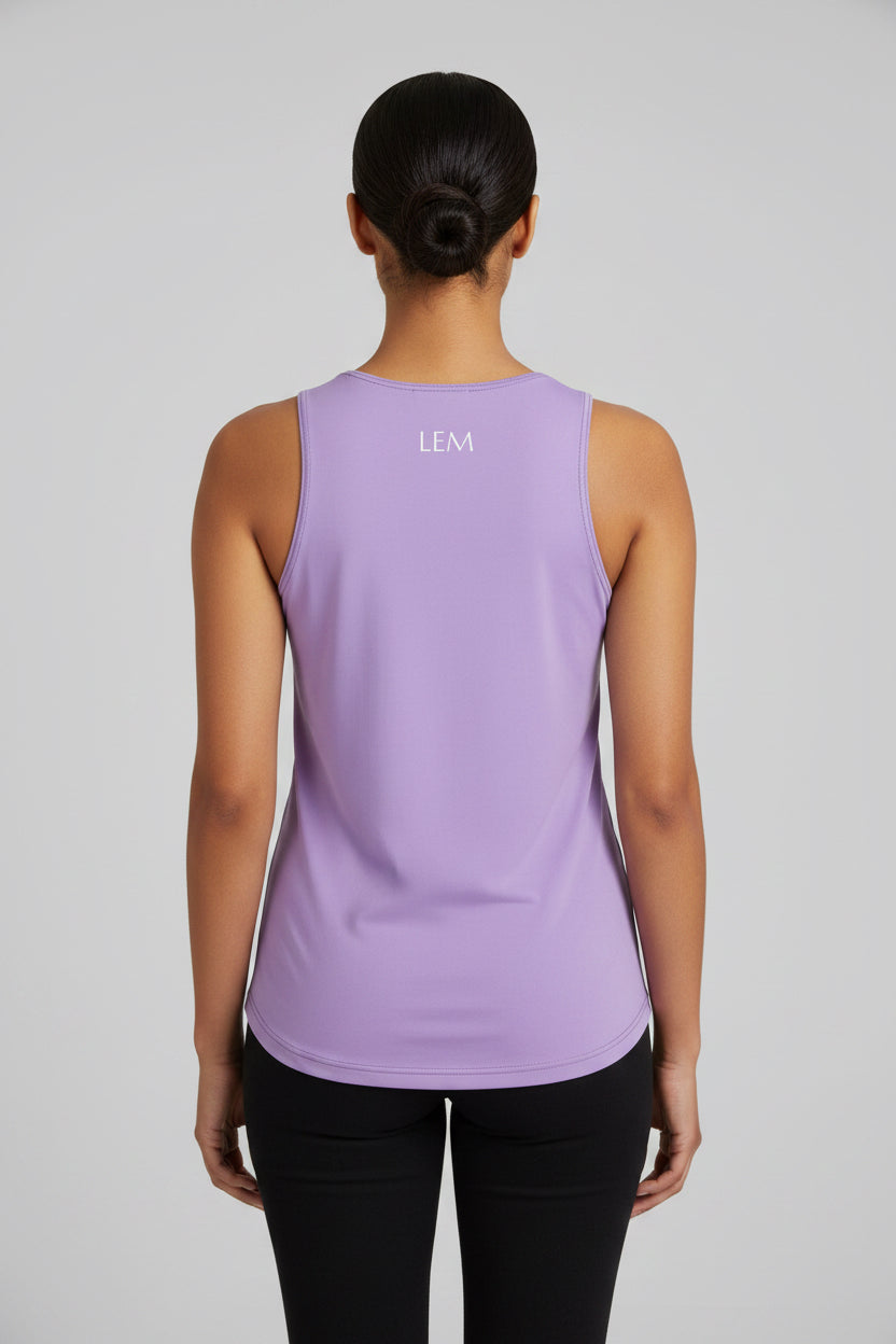 LEM Violet Veil Performance Tank Top - Modestly Vogue 