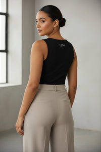 Black LEM Seamless Tank Top - Modestly Vogue 