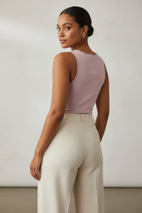 Pink Lace LEM Seamless Tank Top - Modestly Vogue 