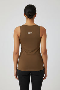 Brown LEM Seamless Tank Top - Modestly Vogue 