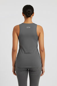 Grey LEM Seamless Tank Top - Modestly Vogue 