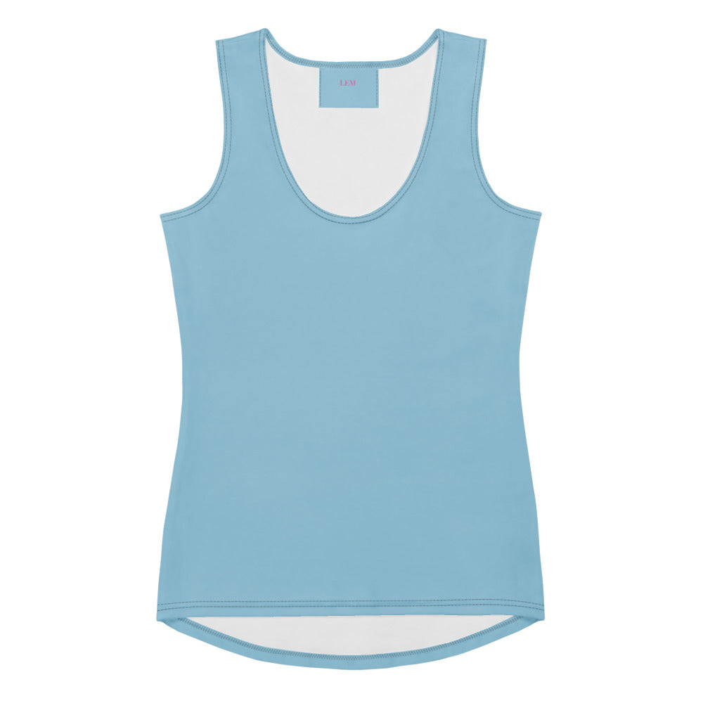 LEM Blue Mist Performance Tank Top - Modestly Vogue 