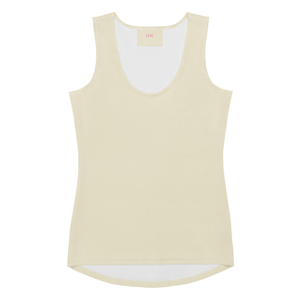 LEM Cream Tank Top - Modestly Vogue 