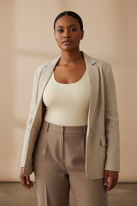 LEM Cream Tank Top - Modestly Vogue 