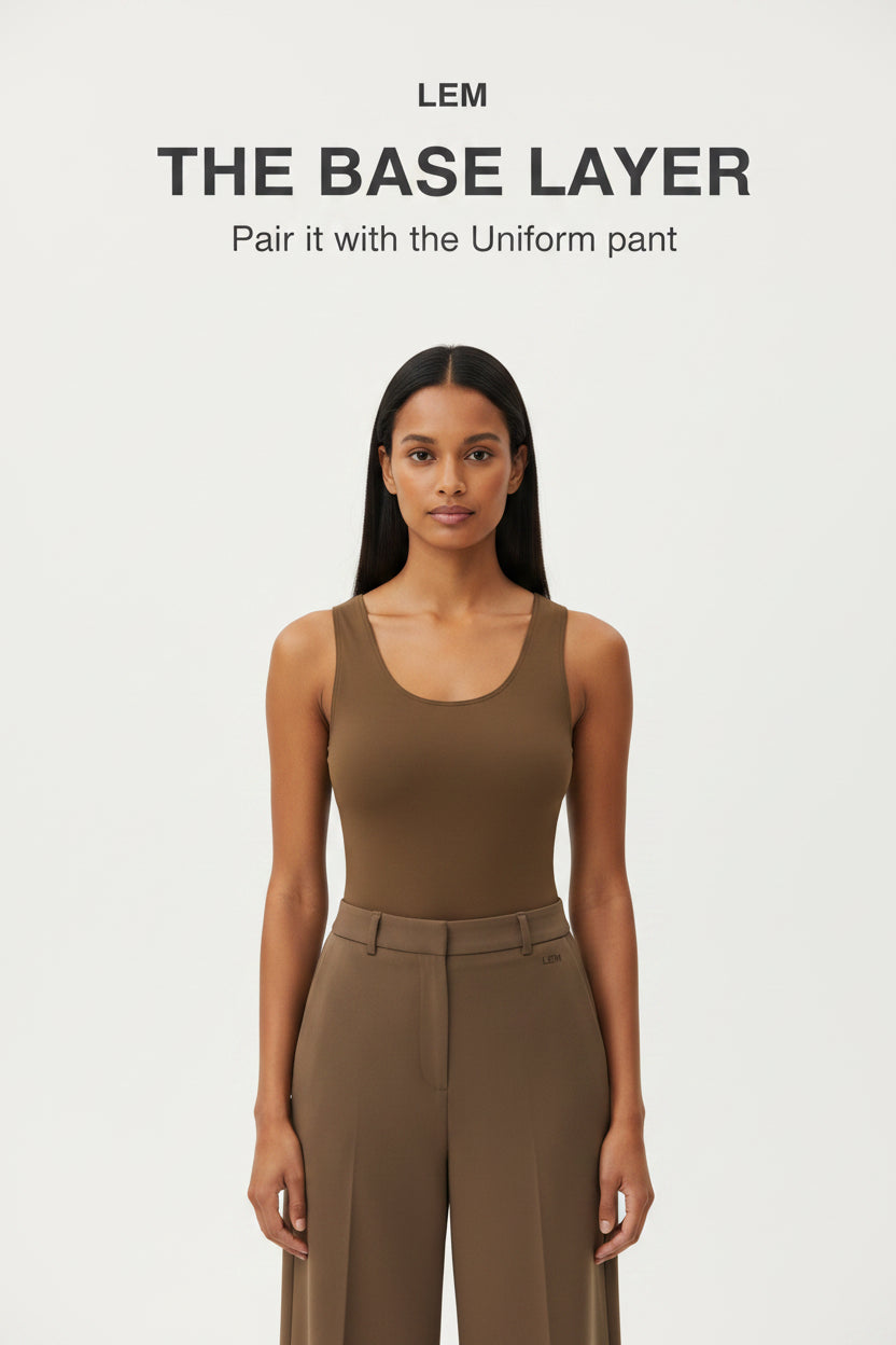 LEM Espresso Seamless Tank Top - Modestly Vogue 